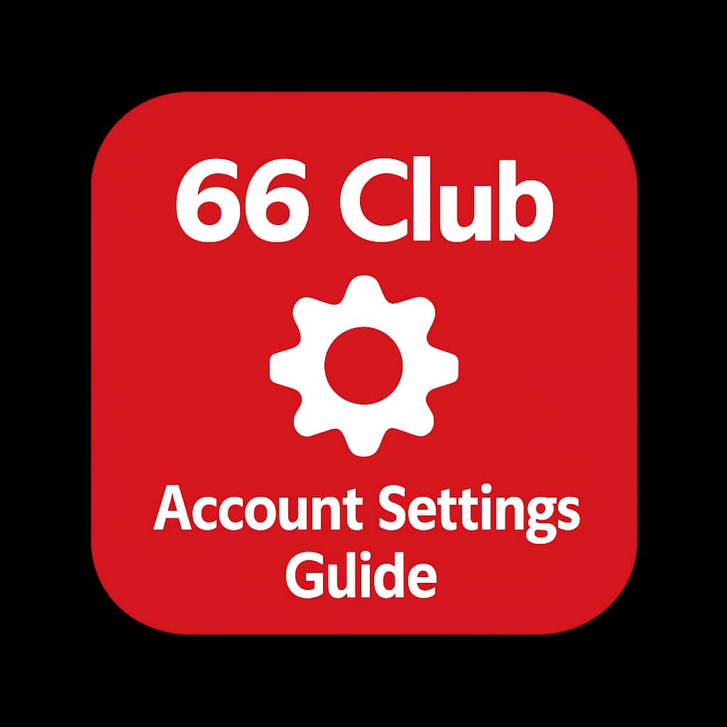 A professional badge illustrating the concept of the 66 Club Account Settings.