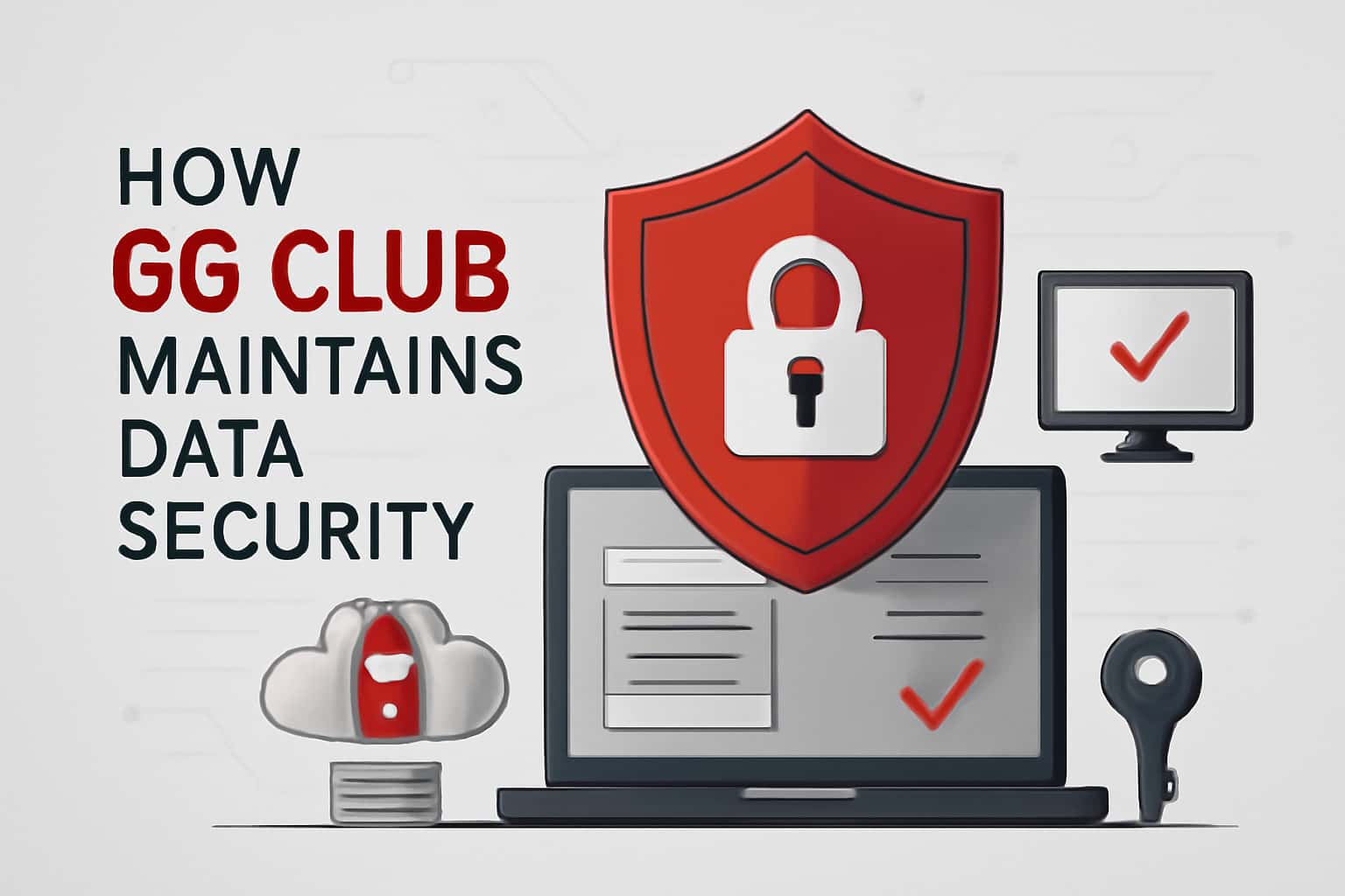 An illustration showcasing data security practices at 66 Club.