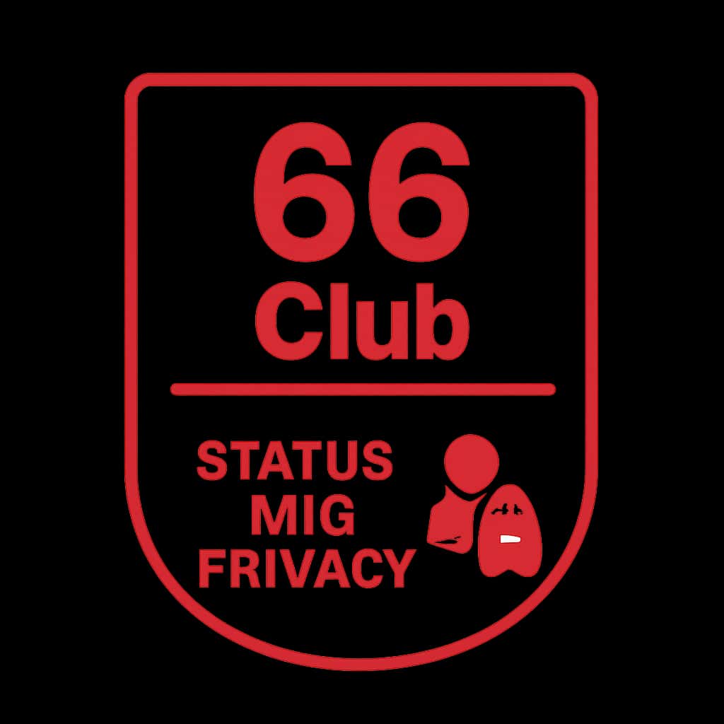 Icon representing 66 Club Status and Privacy guidelines.