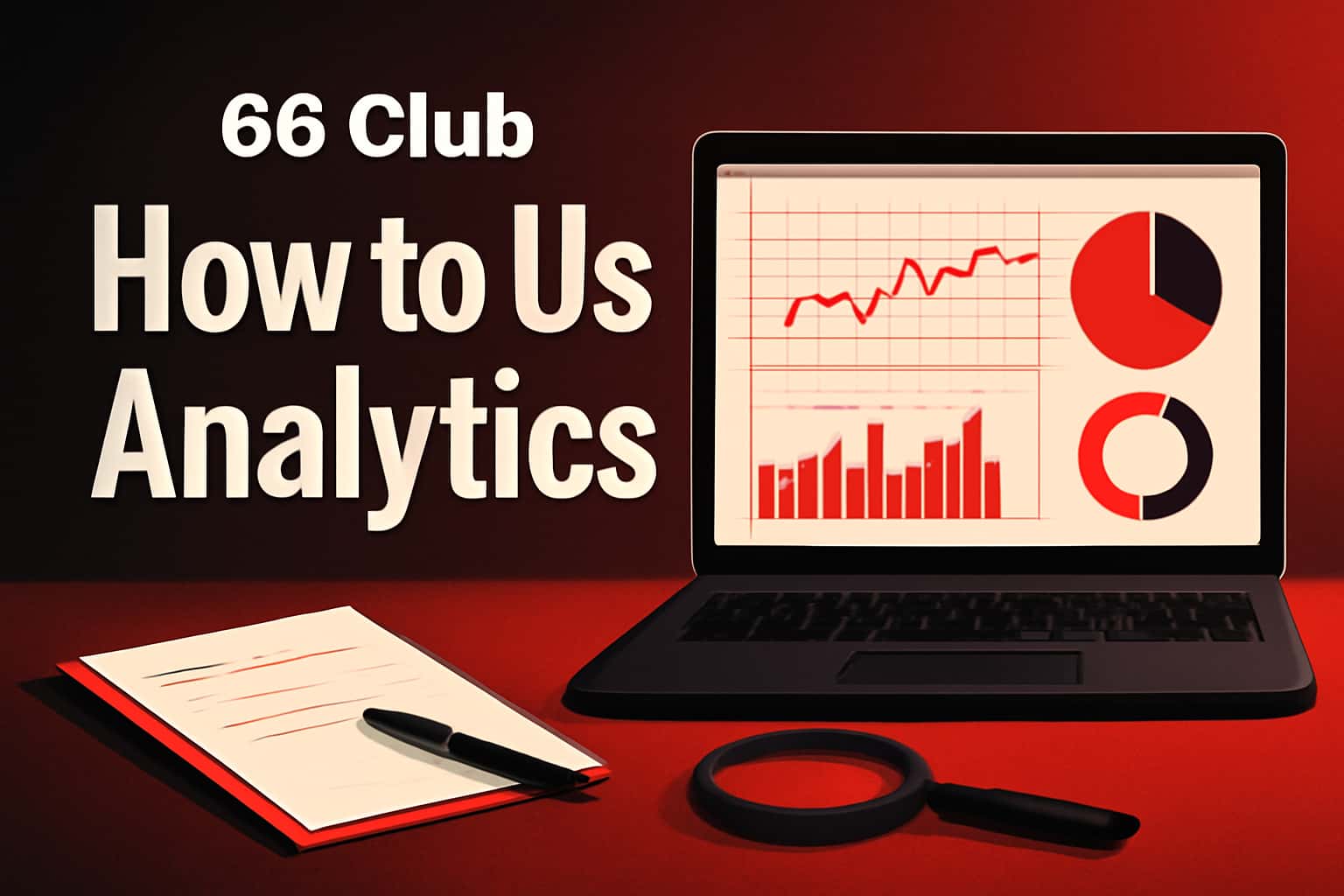 A futuristic illustration showcasing the 66 Club Analytics dashboard.