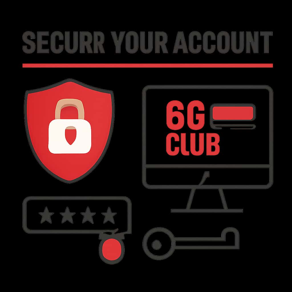 An educational diagram illustrating security practices for 66 Club accounts.